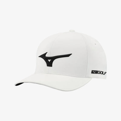 2023 Mizuno Tour Delta Fitted Cap -  White/Black