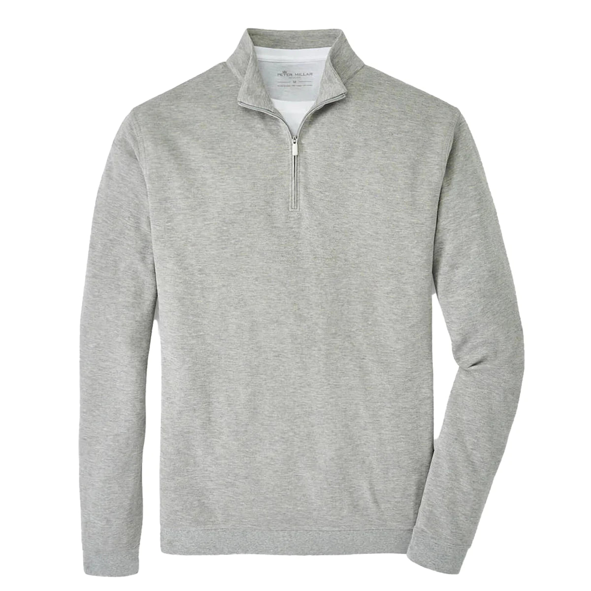 2023 Peter Millar Crown Comfort Interlock 1/4 Zip - Light Grey – The  Clubroom