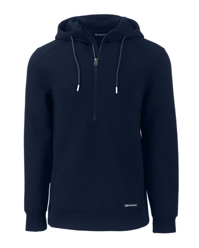 2025 Cutter & Buck Men's Roam Eco Half Zip Hoodie - Navy