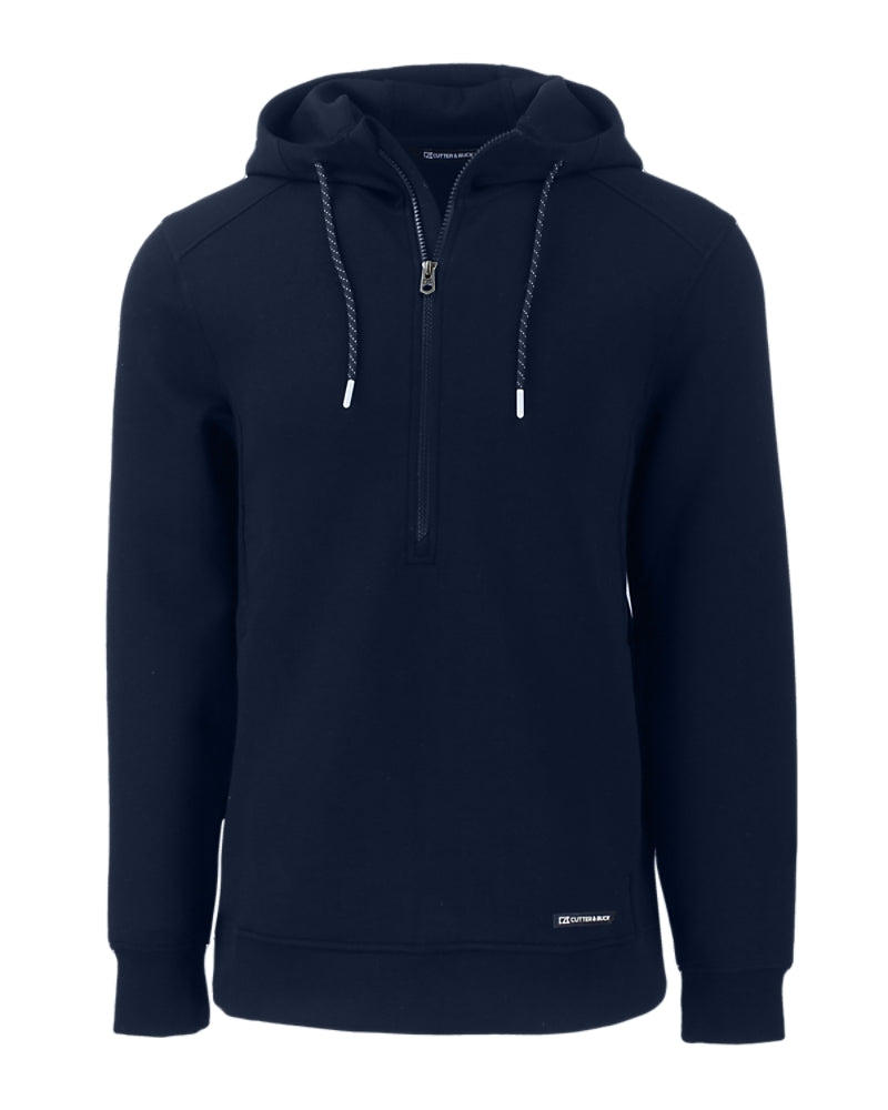 2025 Cutter & Buck Men's Roam Eco Half Zip Hoodie - Navy