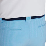 2024 FootJoy Lightweight Stripe Men's Golf Short - Heather Blue/Sky closeup