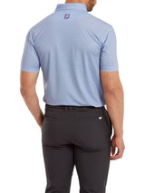 2024 FootJoy Men's Octagon Print Lisle Polo - Mist