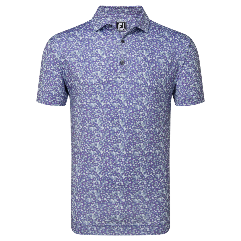 2024 FootJoy Men's Primrose Print Lisle Polo - Thistle
