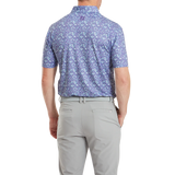 2024 FootJoy Men's Primrose Print Lisle Polo - Thistle