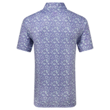 2024 FootJoy Men's Primrose Print Lisle Polo - Thistle
