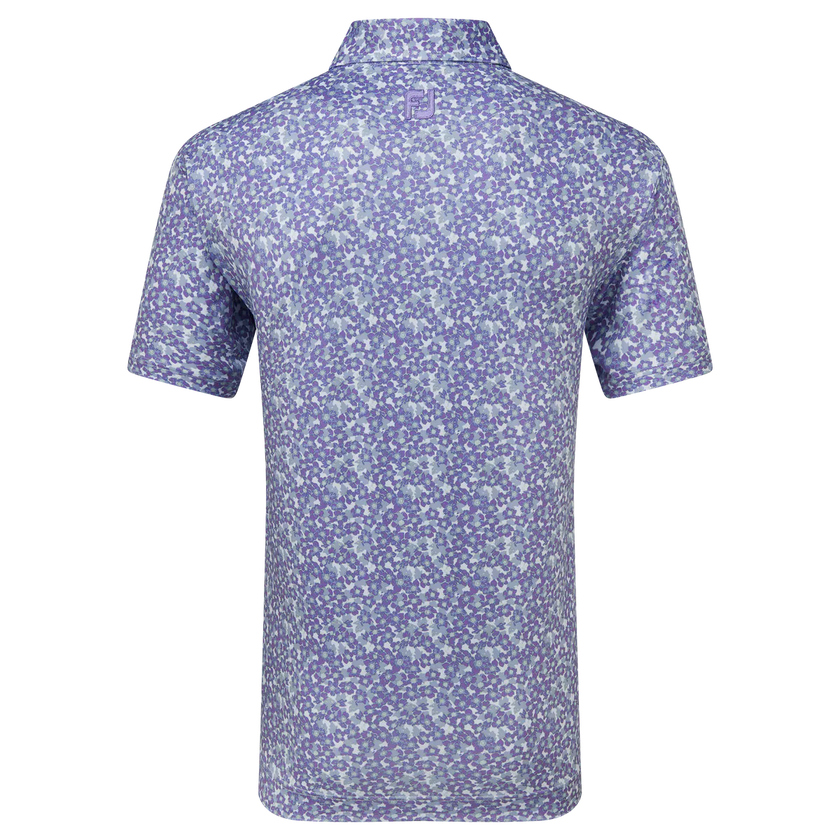 2024 FootJoy Men's Primrose Print Lisle Polo - Thistle
