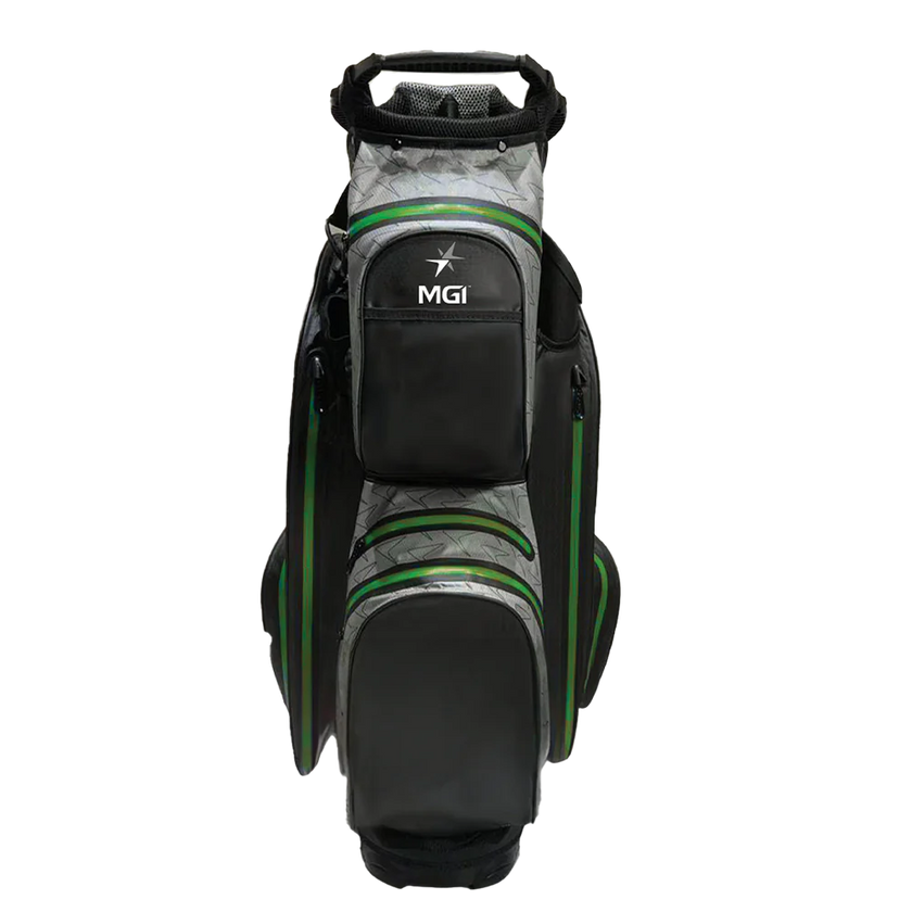 MGI Dri-Play Golf Bag - Black/Green/Silver