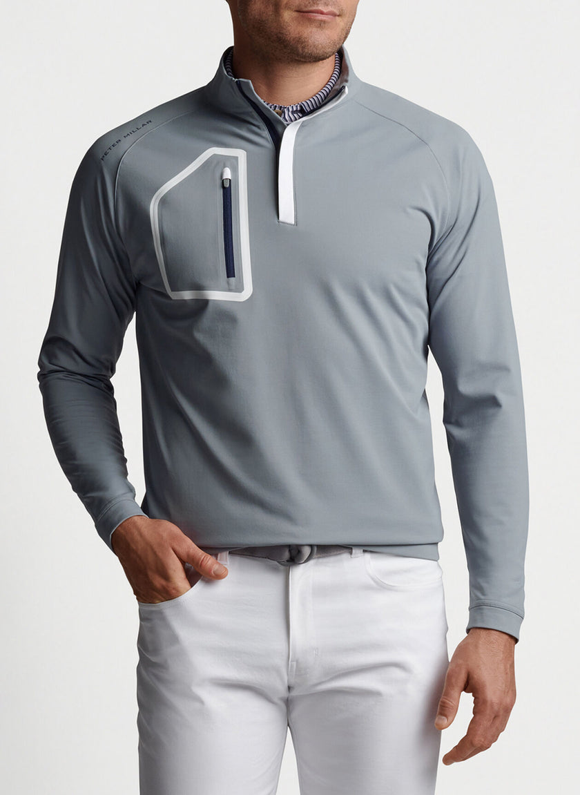 2024 Peter Millar Men's Forge Performance Quarter Zip - London