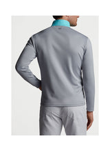2024 Peter Millar Men's Hyperlight Weld Elite Hybrid Half-Zip - Beach Glass / Gale Grey