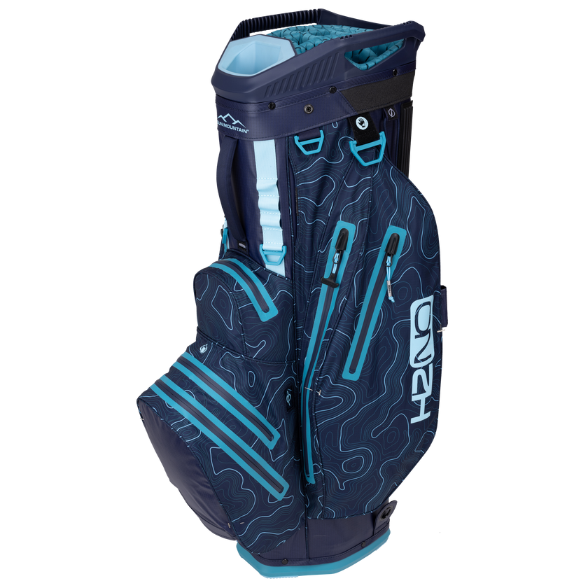 2024 Sun Mountain H2NO Lite Cart Bag -  Navy / Blue Topography
