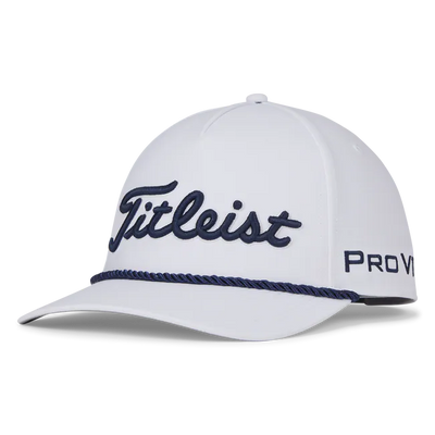 2024 Titleist Tour Performance Rope Cap - White/Navy