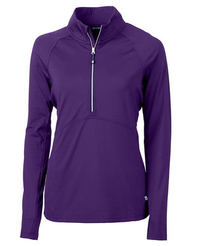2025 Cutter & Buck Women's Adapt 1/2 Zip Pullover - College Purple