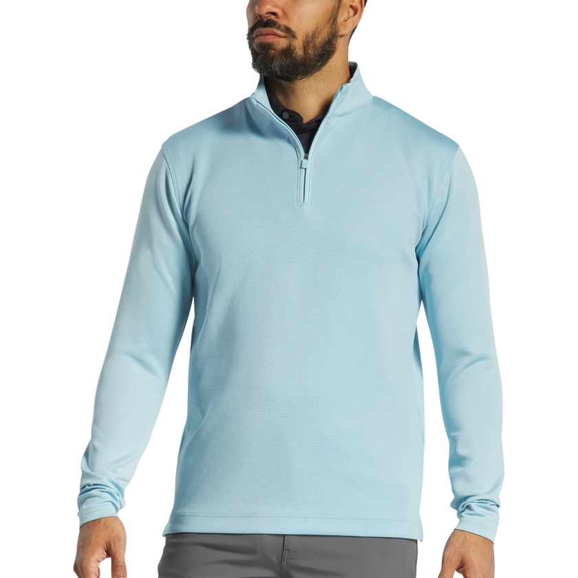 2025 FootJoy Tonal Block Pullover - Lake Blue