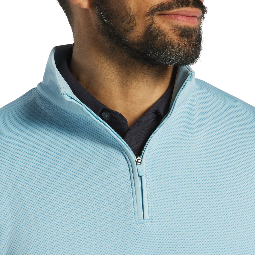 2025 FootJoy Tonal Block Pullover - Lake Blue