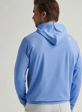 2025 Peter Millar Men's Pine Performance Hoodie - Blue
