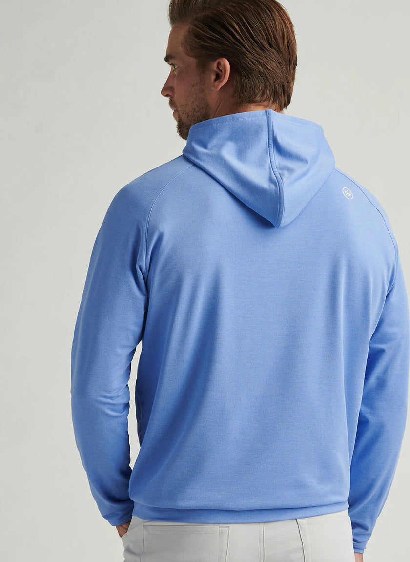 2025 Peter Millar Men's Pine Performance Hoodie - Blue