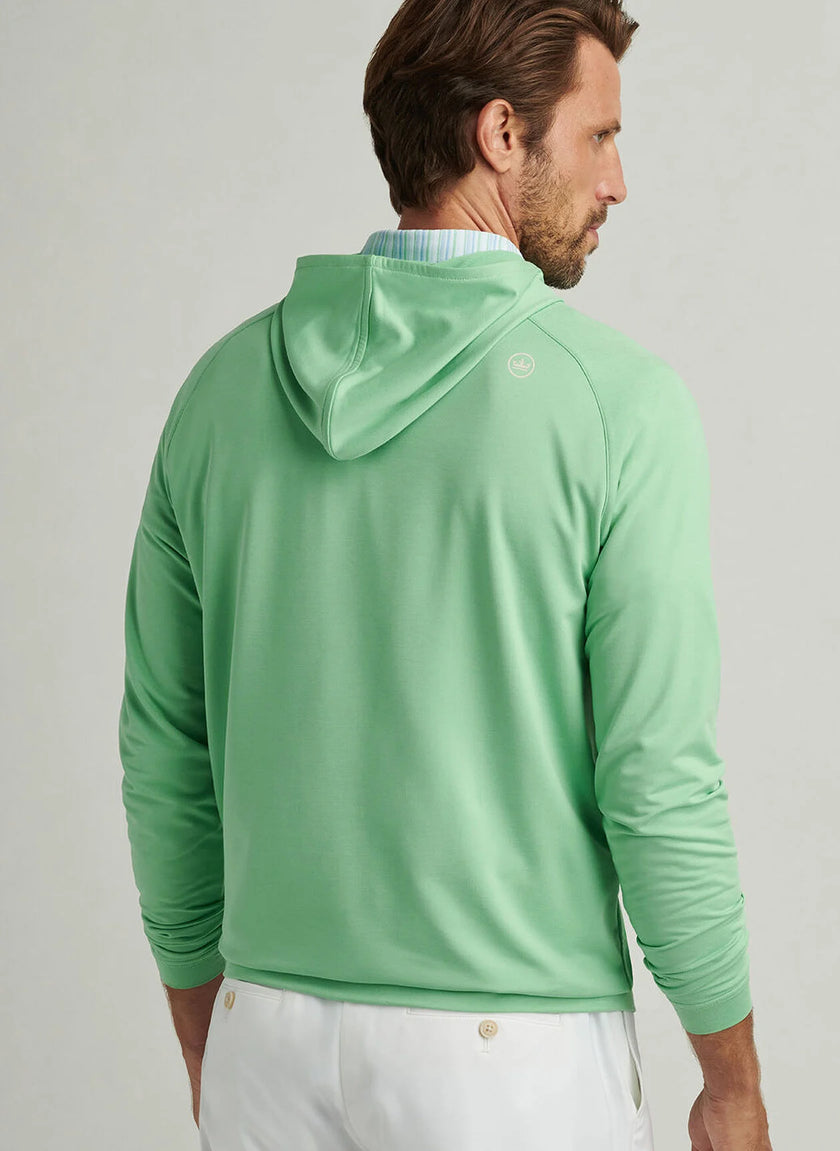 2025 Peter Millar Men's Pine Performance Hoodie - Green