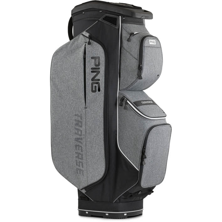2025 Ping Traverse Cart Bag - Heather Grey/Black – The Clubroom