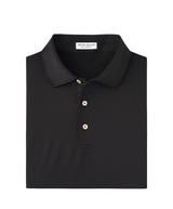 2025 Peter Millar Men's Solid Performance Jersey Polo - Black