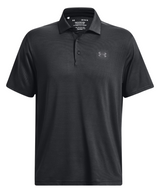 Under Armour Men's Playoff Polo 3.0 Stripe - Black/Pitch Grey/Black