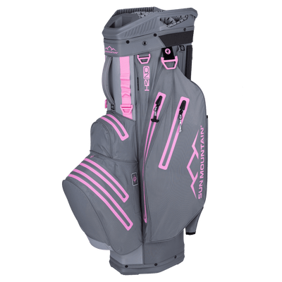 Sun Mountain H2NO Lite Cart Bag - Nickel/Pink/Cadet