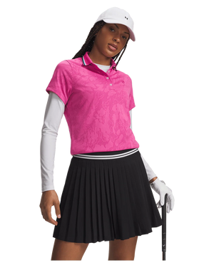 Under Armour Women's ArmourDry Jacquard Polo - Virtual Pink/Virtual Pink