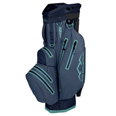 2024 Sun Mountain H2NO Lite Cart Bag - Navy/Grey/Bahama