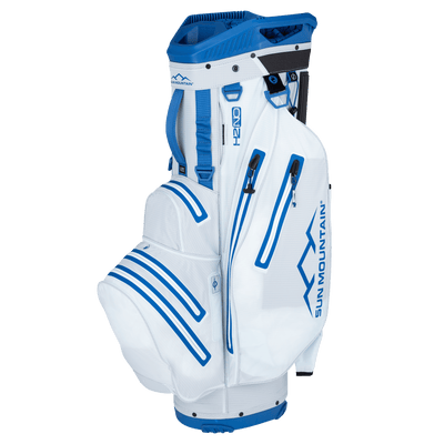 Sun Mountain H2NO Lite Cart Bag - Powder/Pacific Blue