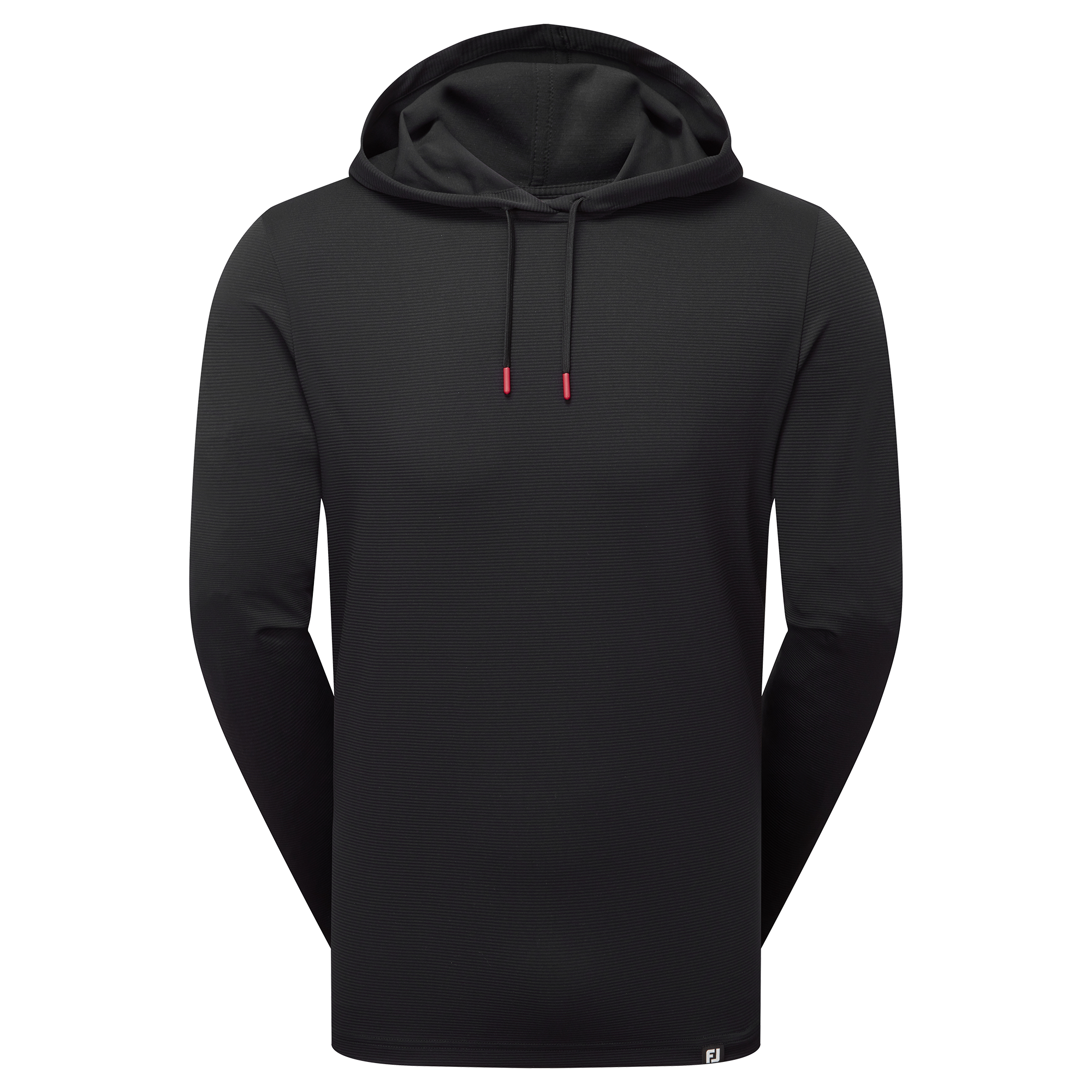 2025 FootJoy Men's Mini Check Jacquard Hoodie - Black – The Clubroom