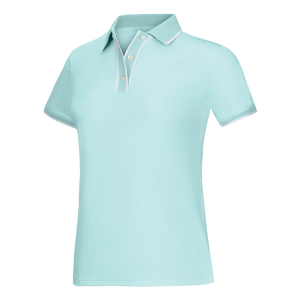 FootJoy Women's Cap Sleeve Polo - Glacial Blue