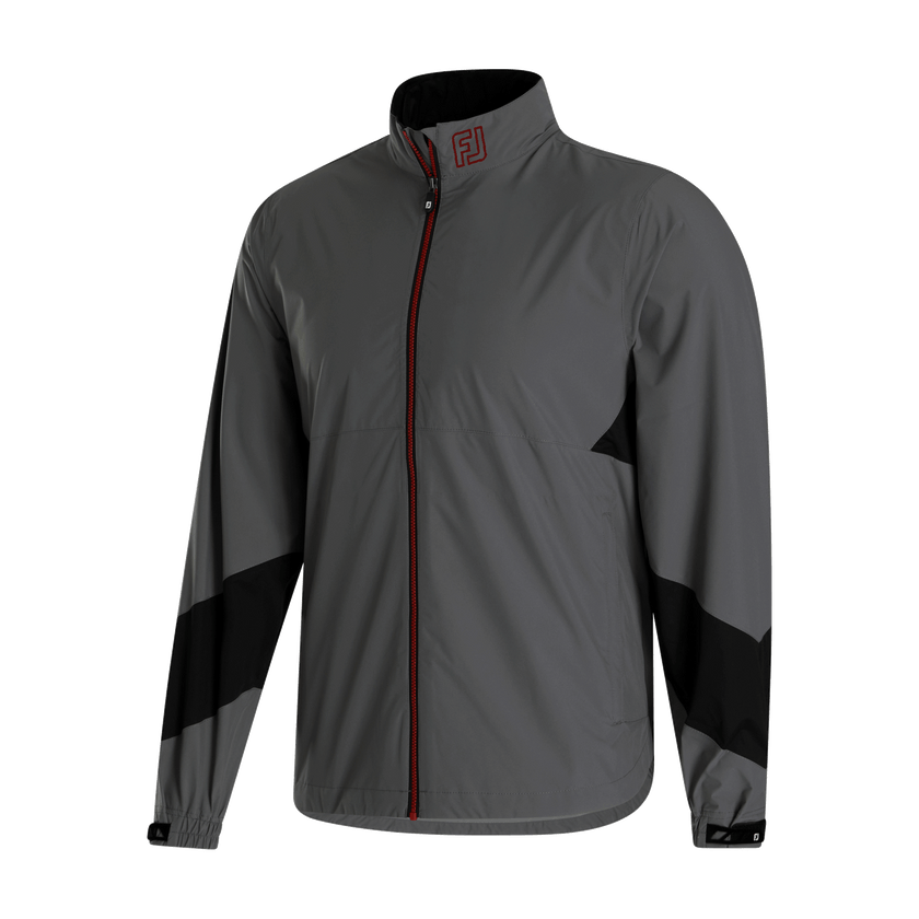 2024 FootJoy Men's Hydrolite X Long Sleeve Rain Jacket - Charcoal / Black