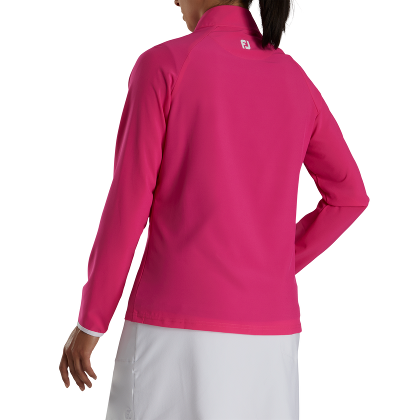 2024 FootJoy Women's Half Zip Printed Midlayer - Pink