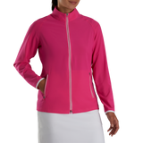 2024 FootJoy Women's Half Zip Printed Midlayer - Pink