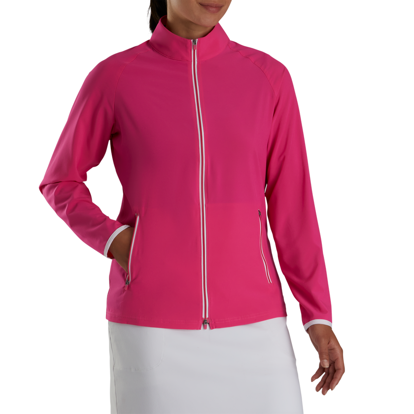 2024 FootJoy Women's Half Zip Printed Midlayer - Pink