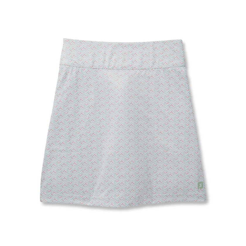 FootJoy Women's Chevron Print Knit Skort -  White / Sage