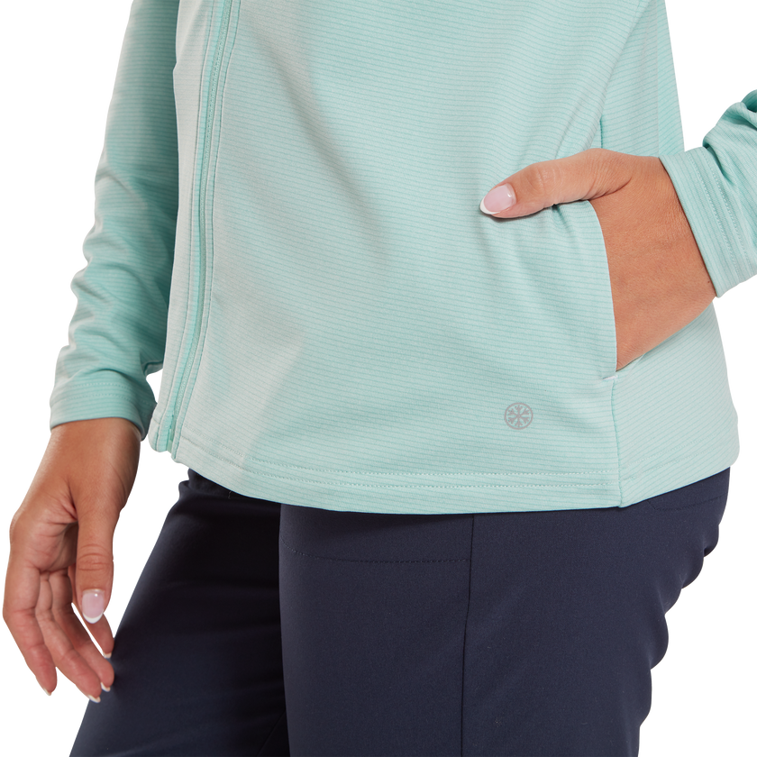 2024 FootJoy Women's Thermoseries Hoodie - Canal Blue