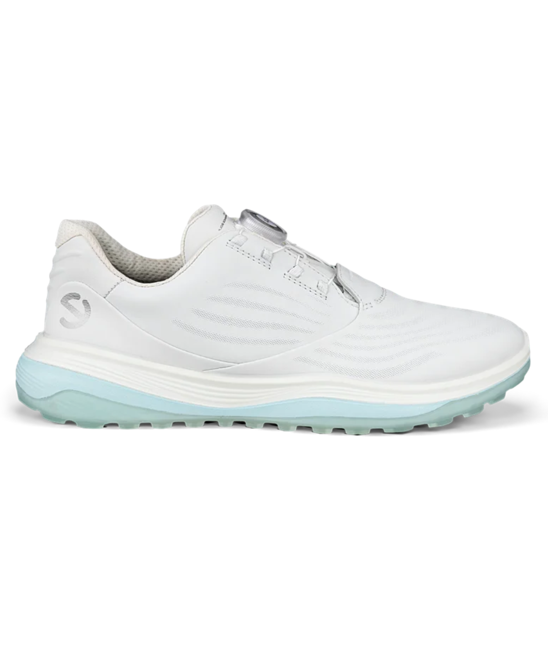 2024 ECCO Women s LT1 BOA Golf Shoe White Blue The Clubroom