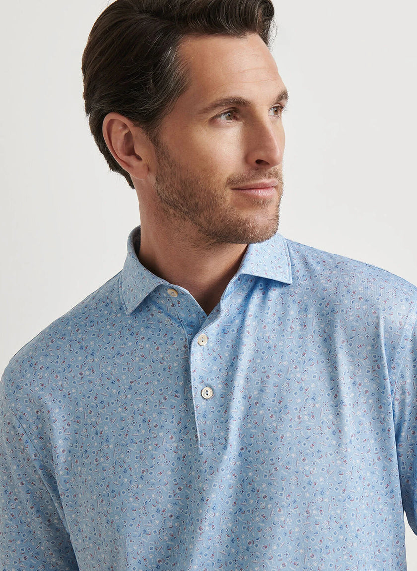 Peter Millar Men's Day of the Dead Performance Jersey Polo
