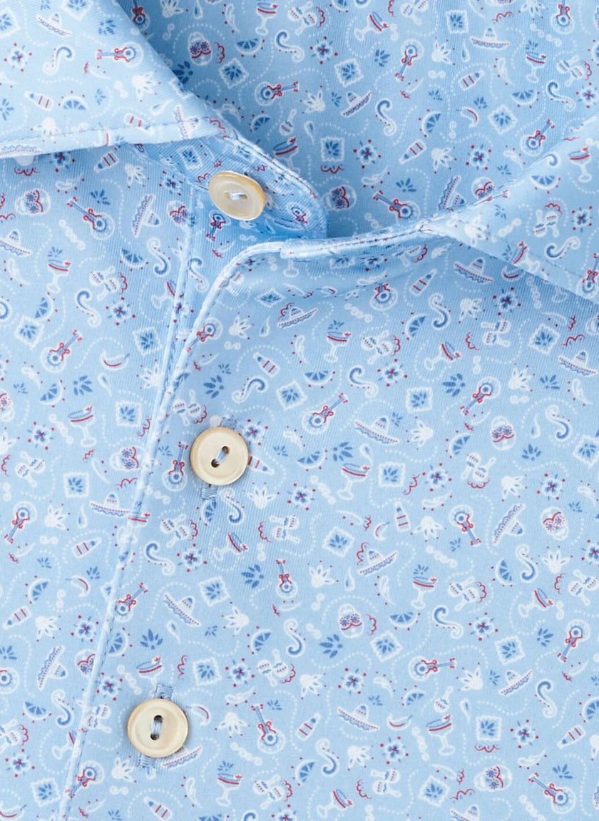 Peter Millar Men's Day of the Dead Performance Jersey Polo