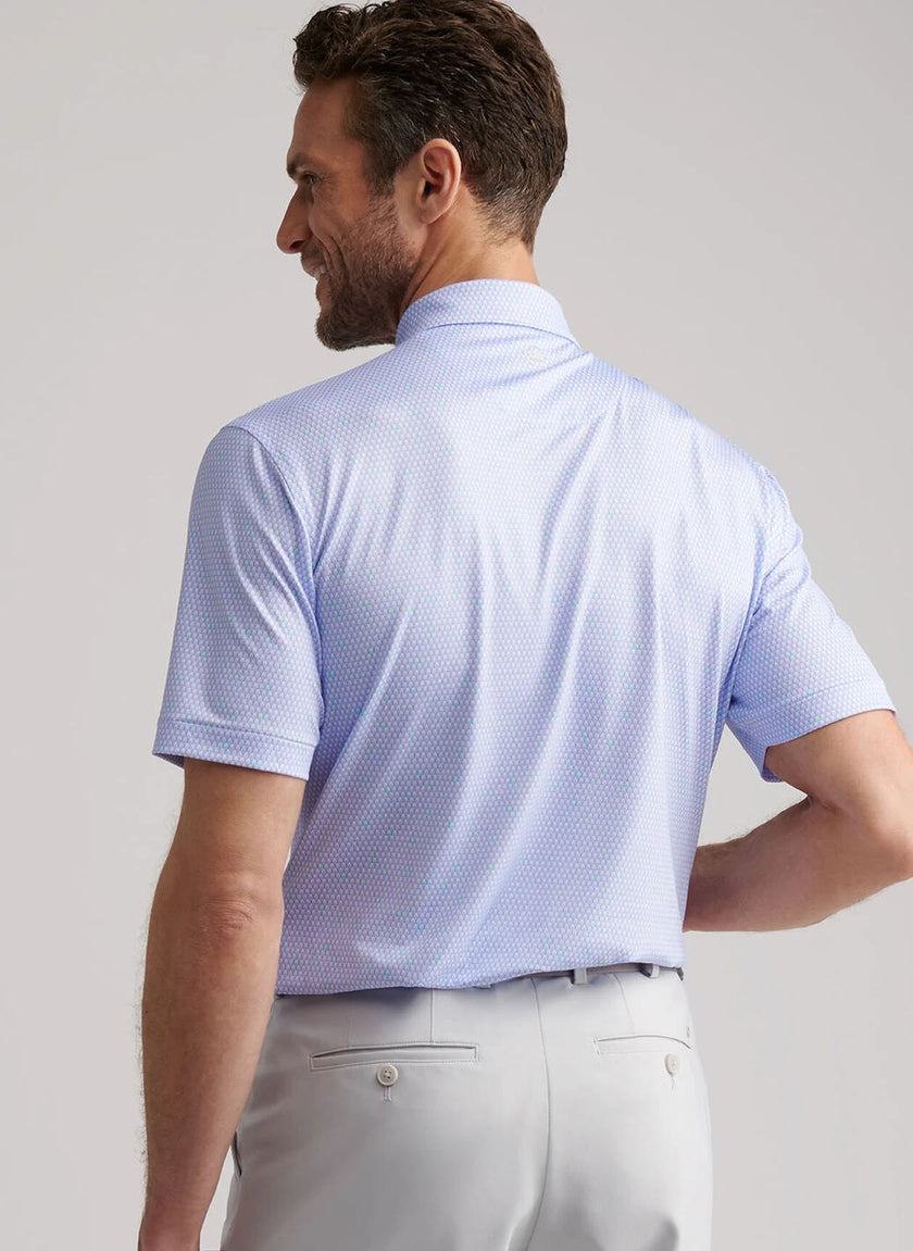 Peter Millar Men's Geo Skull Performance Jersey Polo