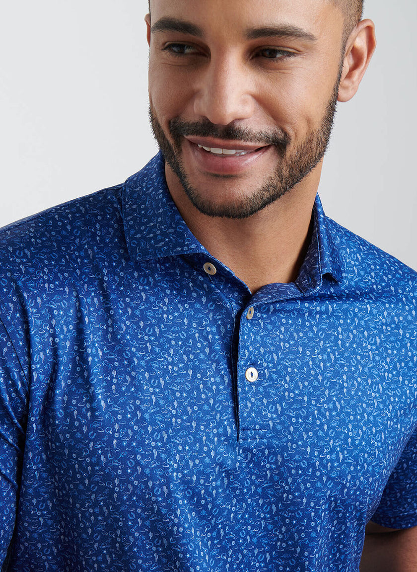 Peter Millar Men's Outlaw Performance Jersey Polo