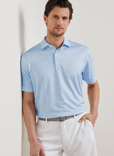 Peter Millar Men's Oyster Shooter Performance Jersey Polo