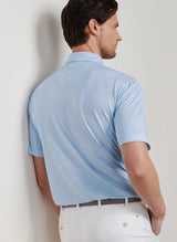 Peter Millar Men's Oyster Shooter Performance Jersey Polo