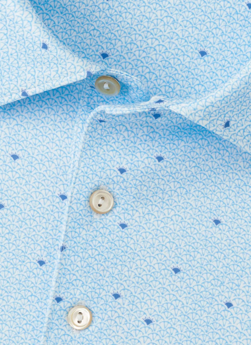 Peter Millar Men's Tequila Sunrise Performance Jersey Polo