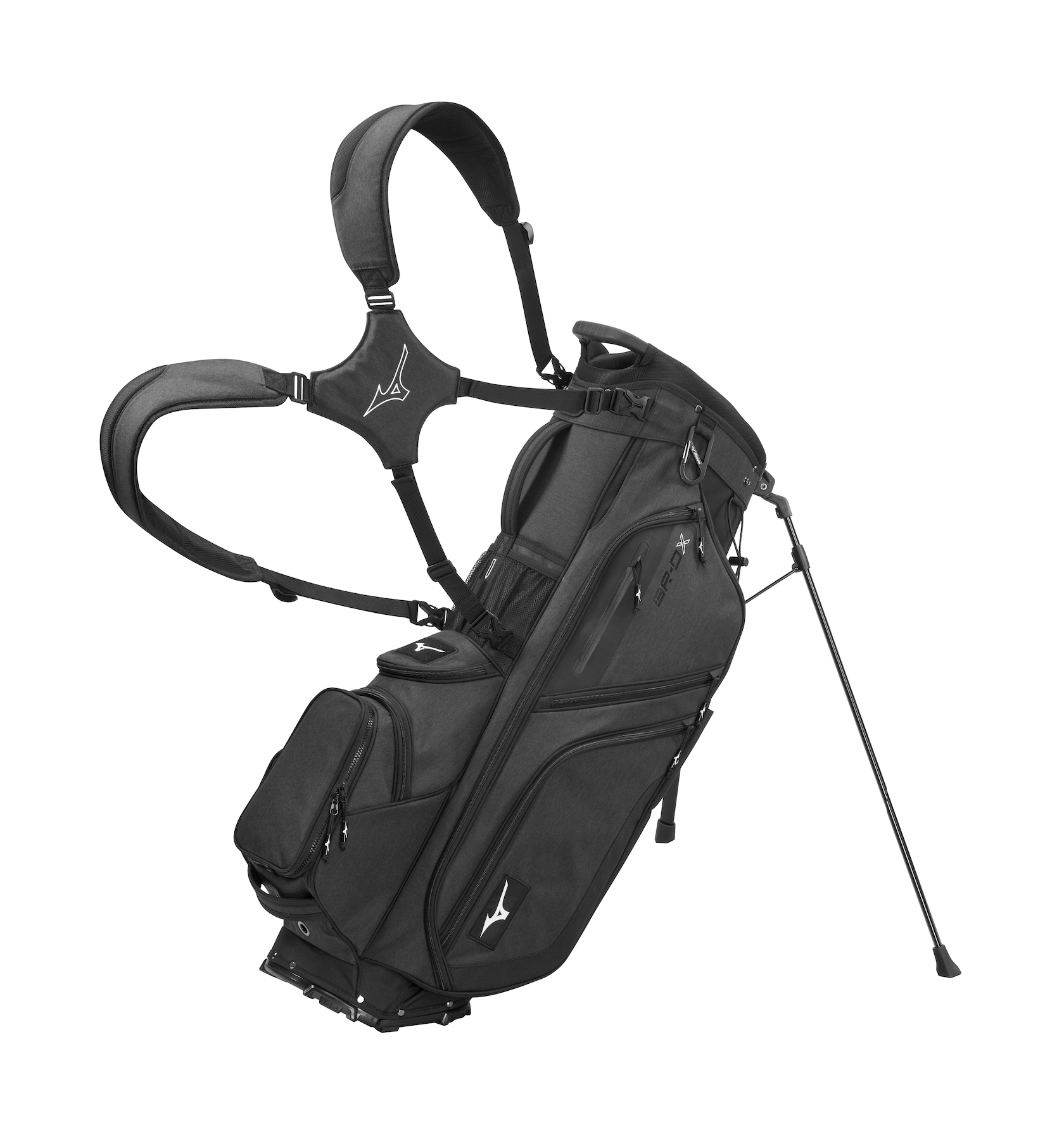 2024 Mizuno BR DX 14 Way Stand Bag Heathered Charcoal The Clubroom