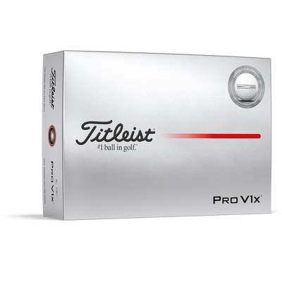 2025 Titleist Pro V1x Golf Ball - White Enhanced Alignment