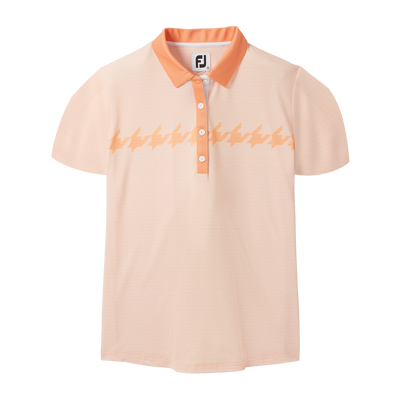 2023 FJ Womens Cap Sleeve Houndstooth Print Shirt