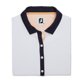 2023 FJ Womens Short sleeve Houndstooth Trim Shirt