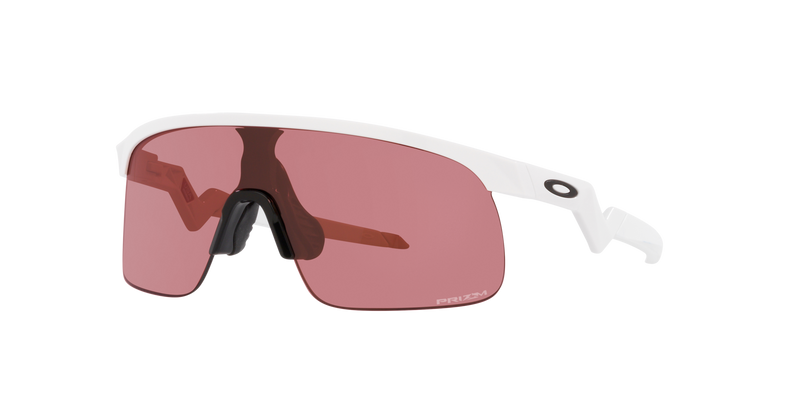 2023 Oakley Resistor Youth Sunglasses - Polished White Frame with Prizm Dark Golf