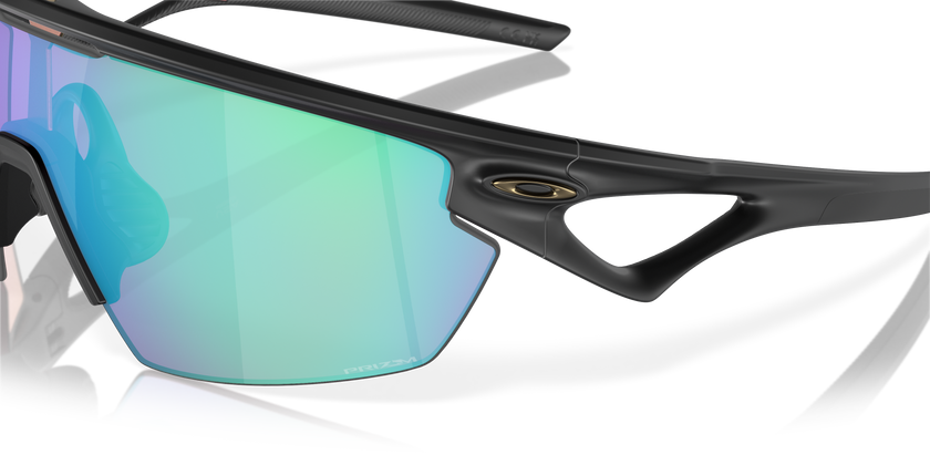 Oakley Sphaera Sunglasses - Matte Black w/ Prizm Golf - detail view